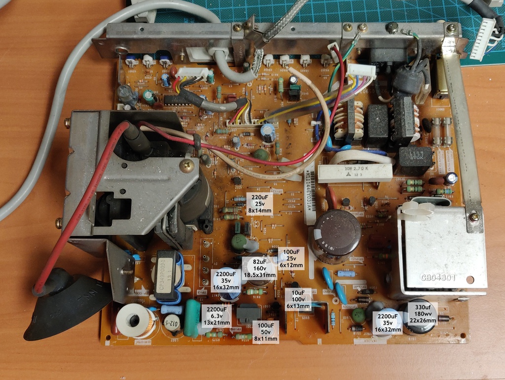 Capacitors to replace