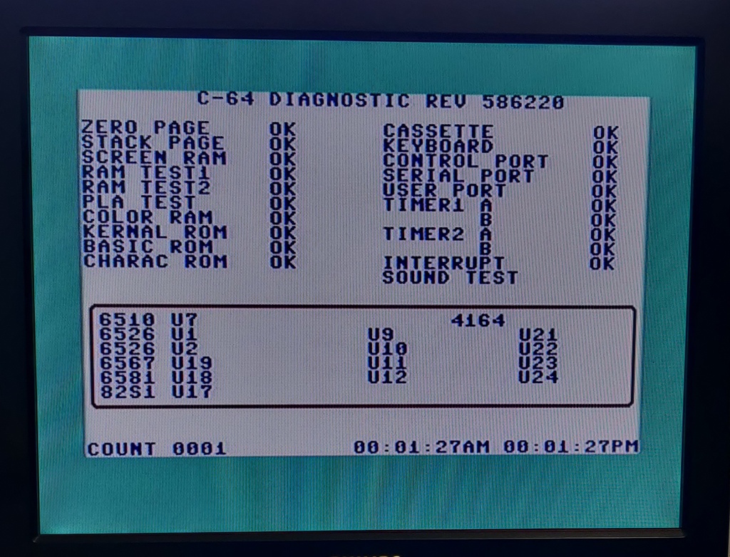 Passed diagnostics
