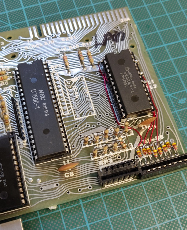 RAM chip installed