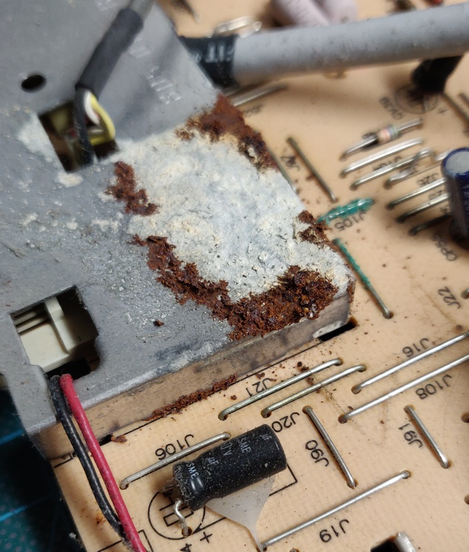 Analogue board corrosion