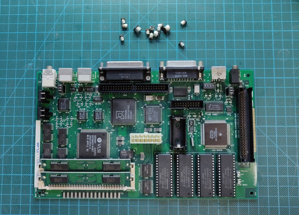 Caps removed