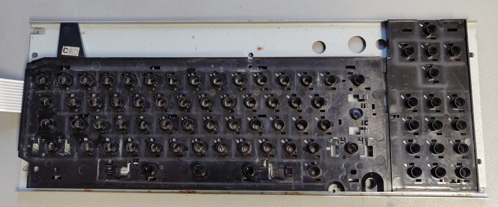 Cleaned keyboard plastic