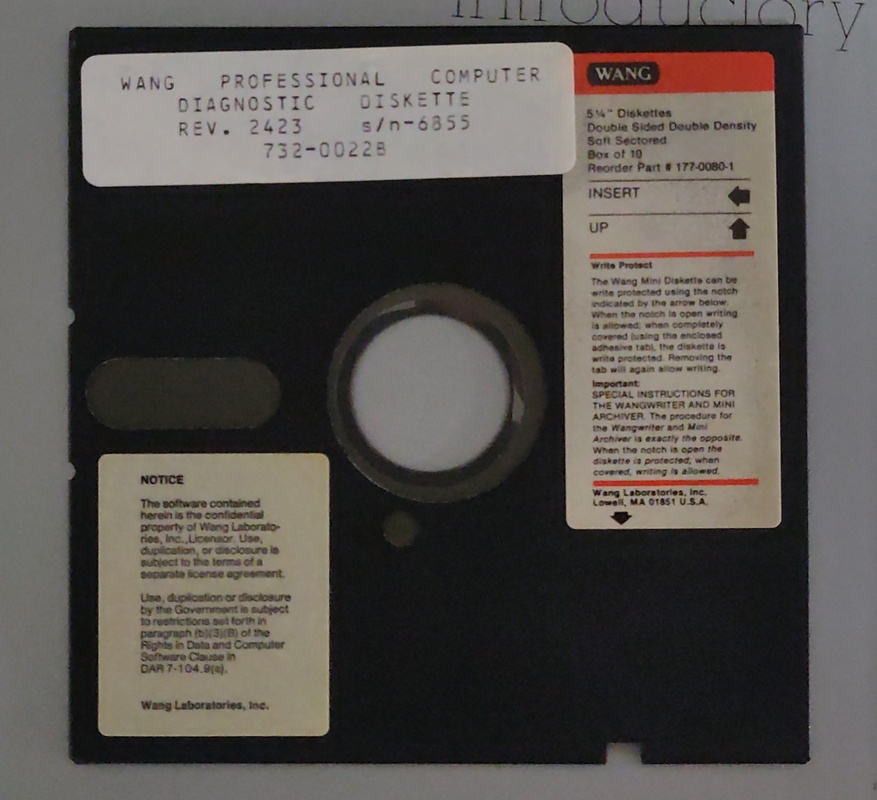 Diagnostics floppy