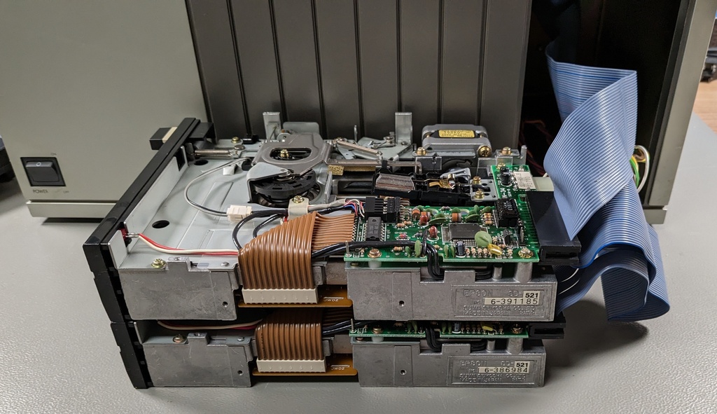 Drives removed